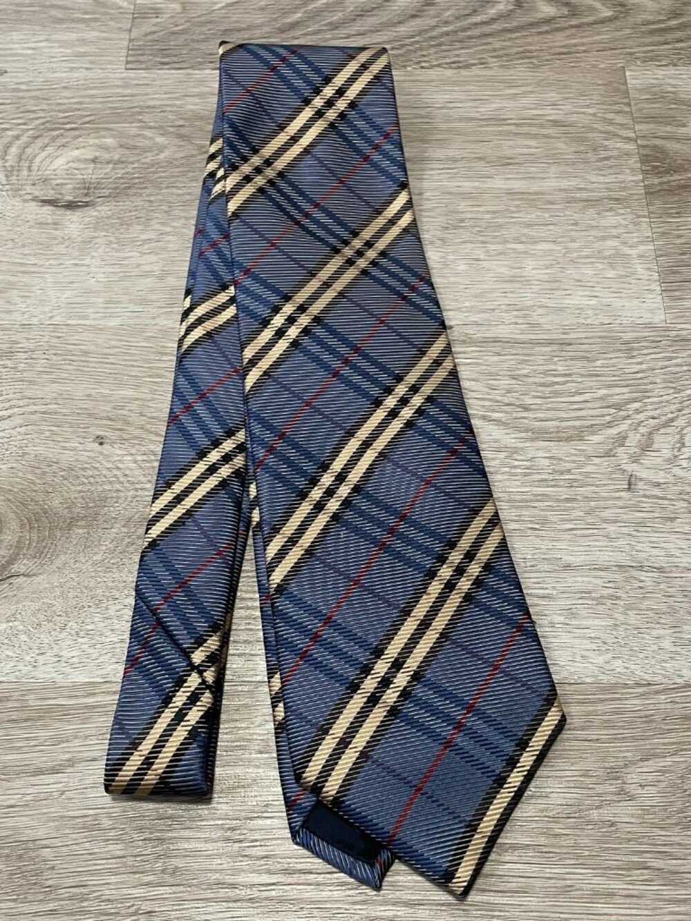 Burberry Blue Motif Silk Tie - Picture 2 of 9